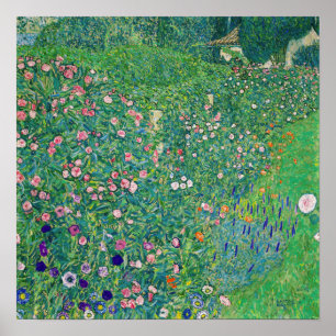 Poster Gustav Klimt - Paysage de jardin italien
