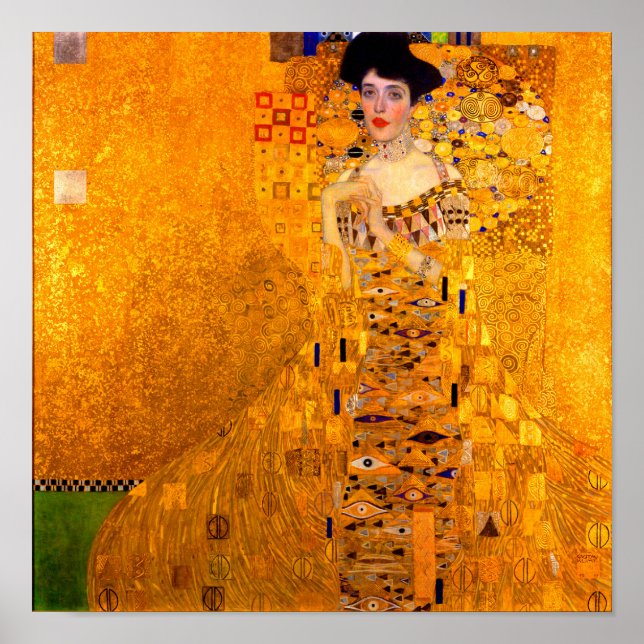 Poster Gustav Klimt Portrait d'Adele Bloch Bauer (Devant)