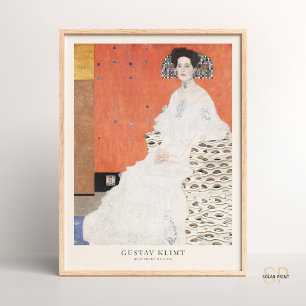 Poster Gustav Klimt Portrait de Fritza Riedler Art Imprim