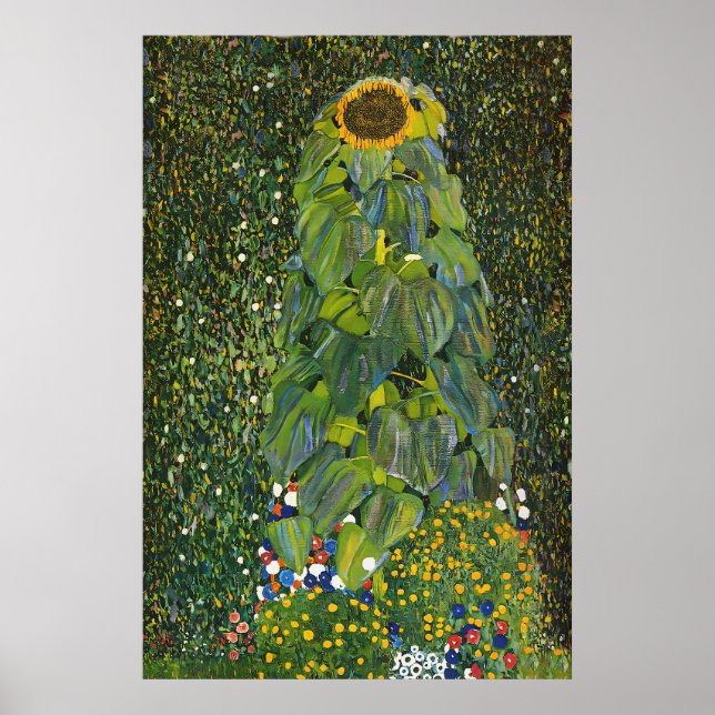 Poster Gustav Klimt Sunflower (Devant)