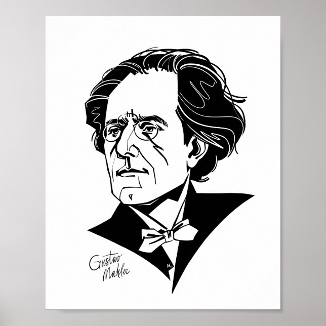 Poster Gustav Mahler (Devant)