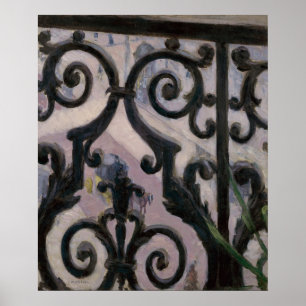 Poster Gustave Cailebotte   Vue depuis un balcon