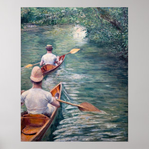 Poster Gustave Caillebotte - Canots sur l'Yerres