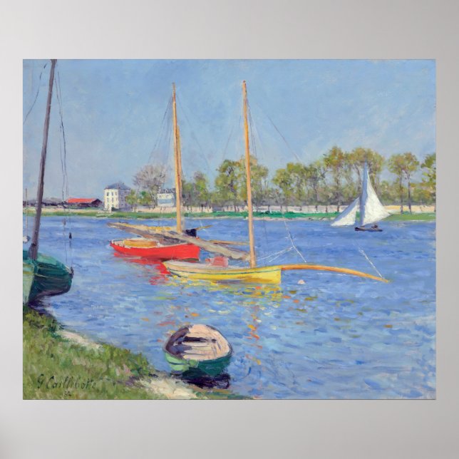 Poster Gustave Caillebotte - La Seine à Argenteuil (Devant)