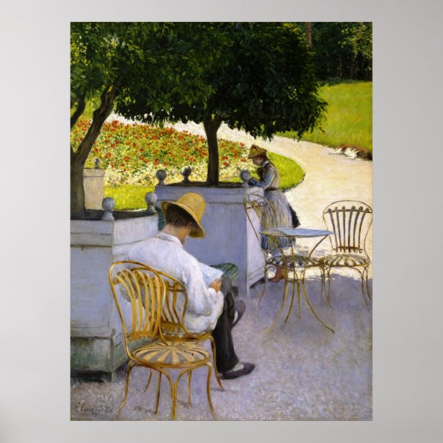 Poster Gustave Caillebotte - Les Orangers (Devant)