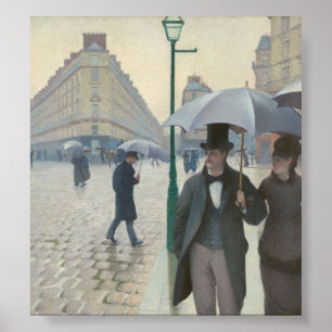 Poster Gustave Caillebotte - Paris Street; Rainy Day