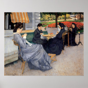 Poster Gustave Caillebotte - Portraits dans la campagne