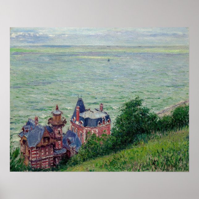 Poster Gustave Caillebotte - Villas à Trouville (Devant)