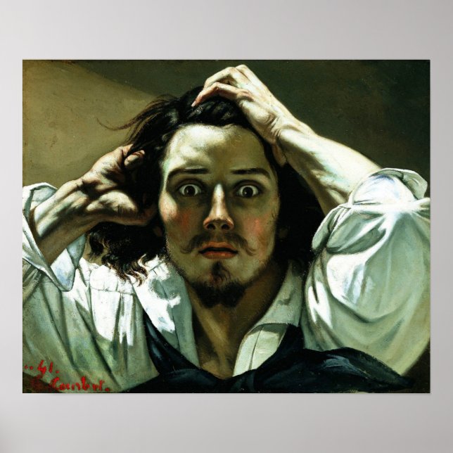 Poster Gustave Courbet - Autoportrait (Devant)
