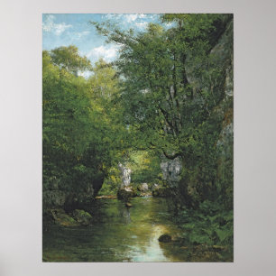 Poster Gustave Courbet  - The Bremen Creek 1866