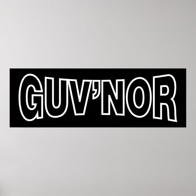POSTER GUV'NOR (Devant)