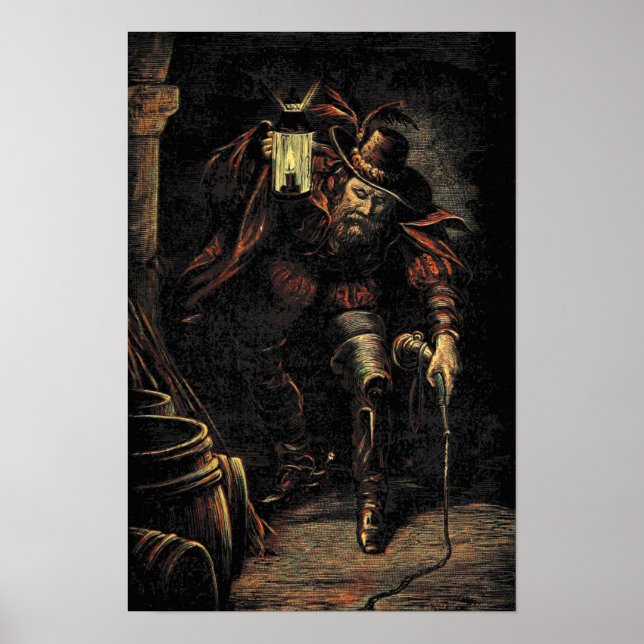 Poster Guy Fawkes conspirateur dans la trahison de la pou (Devant)