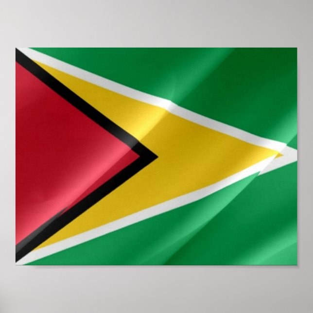 Poster Guyana - Drapeau - (Devant)