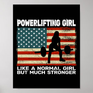 Poster Gym De L'Usa Powerlifter Poids Pour