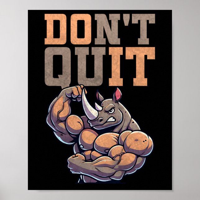 Poster Gym Gift For Men Training Motivation Fitness Bodyb (Devant)