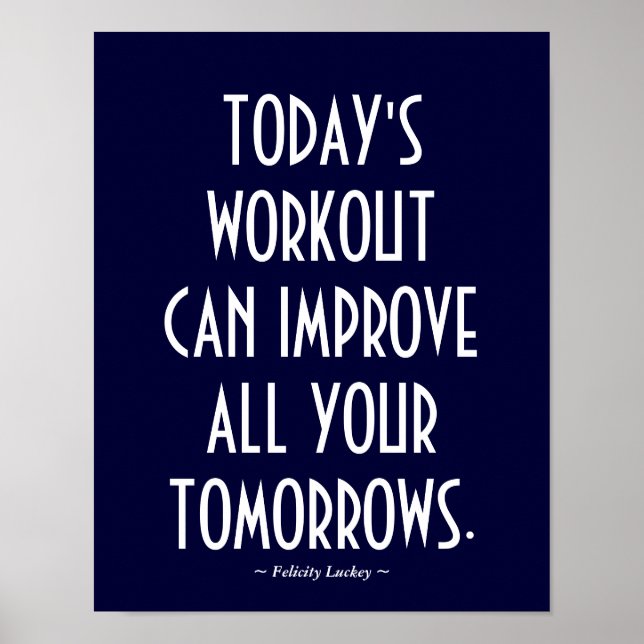 Poster Gym personnalisable 48 (Devant)