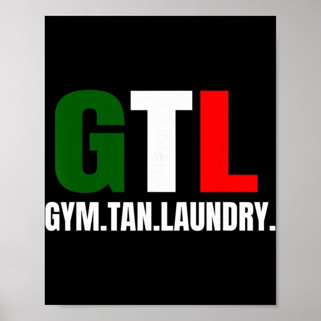 Poster Gym Tan Laundry Gtl New Jersey Nj Shore  (Devant)
