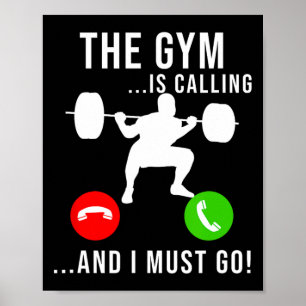 Poster Gymnase Appelle Exercice Fitness Phydybuilding Poi