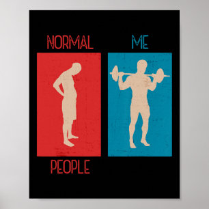 Poster Gymnase Drôle Sag Disant Exercice Fitness
