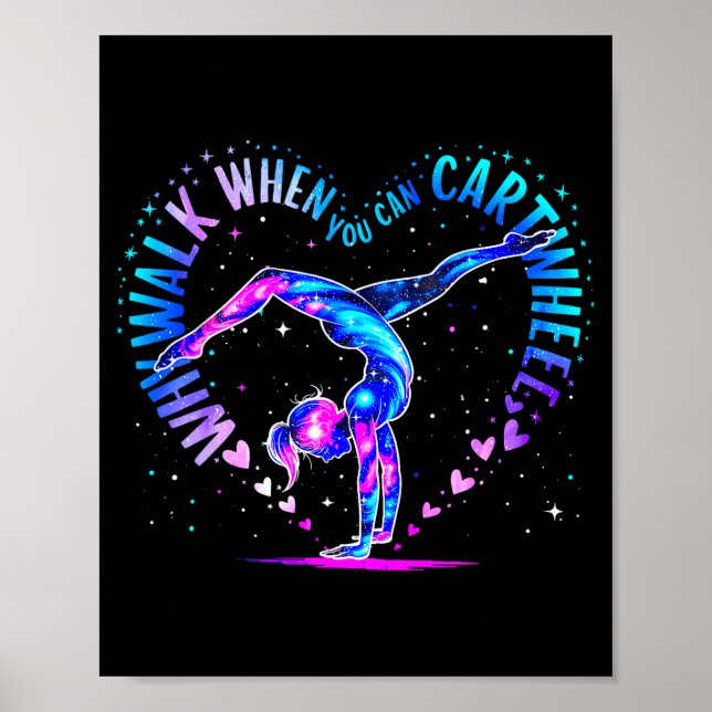 Poster Gymnast Just A Girl Who Loves Gymnastics For Women (Devant)