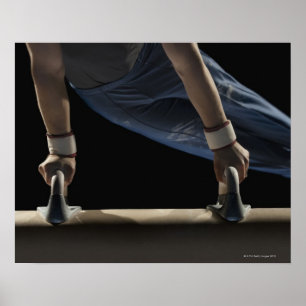 Poster Gymnaste balançant sur cheval pommel
