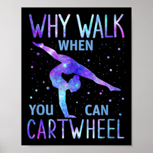 Poster Gymnaste de roue