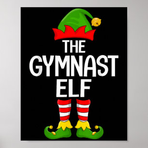 Poster Gymnaste Elf Correspondant Famille Gymnastique Elf