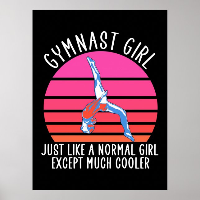 Poster Gymnaste Girl (Devant)