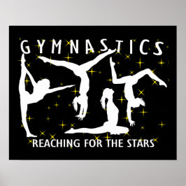 Poster Gymnastique Atteindre Les Étoiles