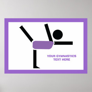 Poster Gymnastique cadeaux, gymnastique artiste sur mesur