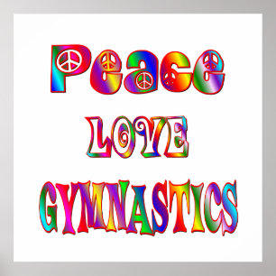 Poster Gymnastique d'amour de paix