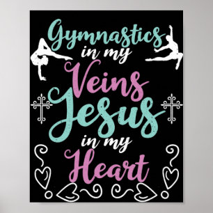 Poster Gymnastique Dans Mes Veines Jésus Dans Mon Coeur G