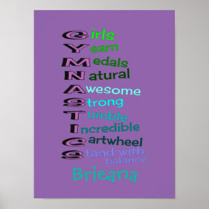 Poster Gymnastique des filles (changement de nom)