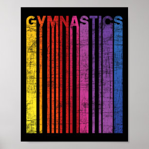 Poster Gymnastique - Gymnaste Amoureux Cheerleading Aérob