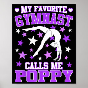 Poster Gymnastique Mon gymnaste préféré m'appelle Ppy 