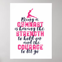 Gymnastique motivationnelle Citation Sports Girl G