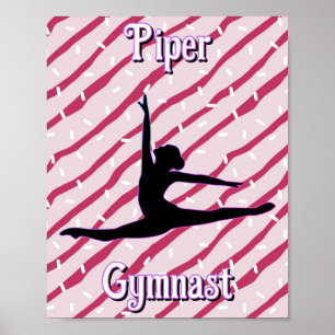 Poster Gymnastique Pink White Pepperment Sprinkel
