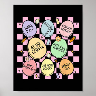 Poster Gynécologue oeufs lapin Gynécologue Obstétricien i