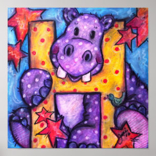 Poster H is for Hippo
