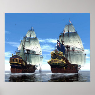 Poster H M S Prince William et Escort