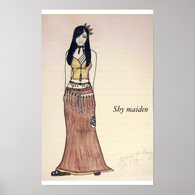 Poster Habille la partie, Femme timide (Devant)