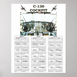 POSTER HABITACLE C-130