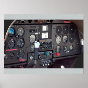 Poster Habitacle d'avion
