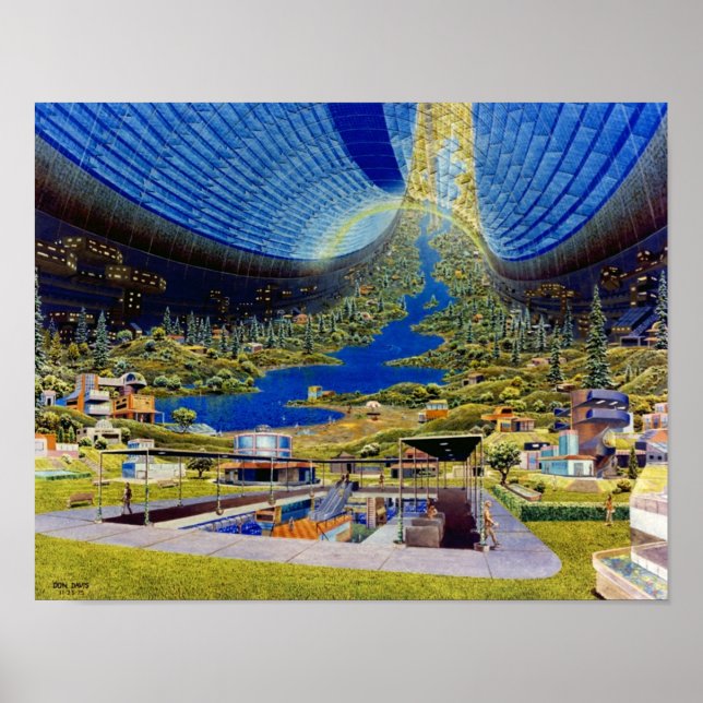 Poster Habitat de l'espace toroïdal du monde entier (Devant)