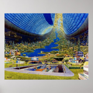 Poster Habitat de l'espace toroïdal du monde entier