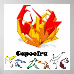 Poster hache de fogo de capoeira d'affiche