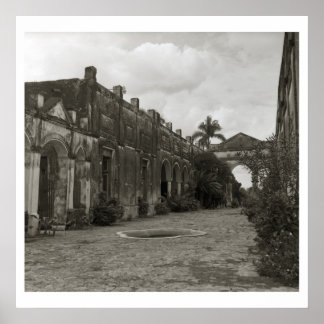 Poster Hacienda Yaxcopoil, Mérida, Yucatan, Mexique