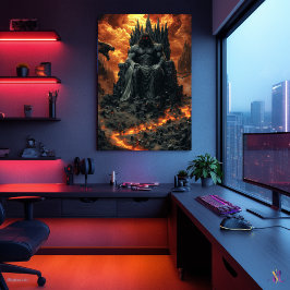 Poster Hadès, roi du monde souterrain - Dieu sombre du fe