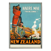 Haere Mai, Bienvenue sur l'affiche en Nouvelle-Zél