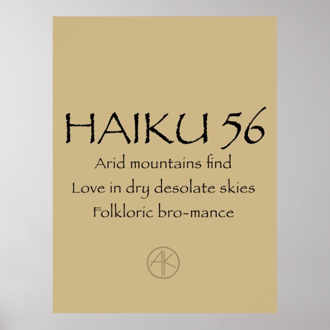 POSTER HAIKU 56 (Devant)